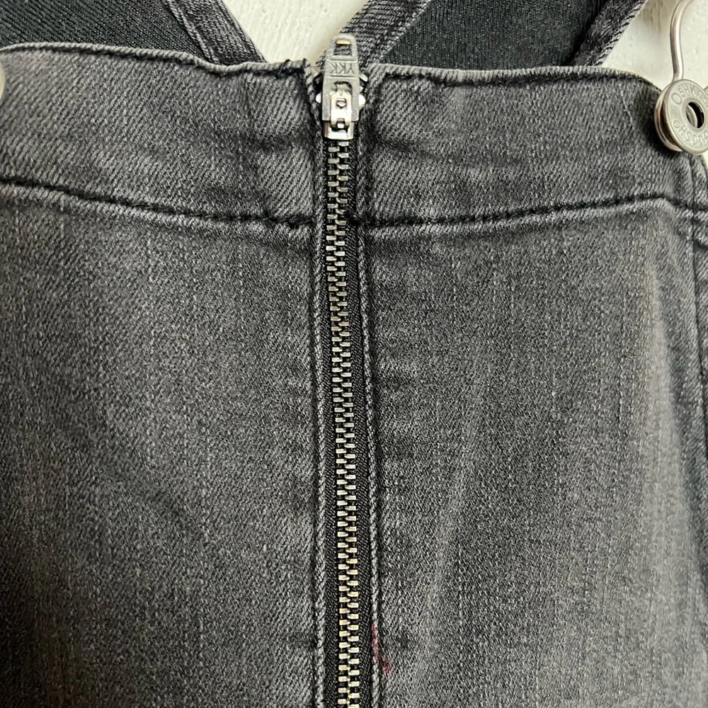 OSHKOSH B'GOSH Washed Denim Casual Overall Denim Jumper Black Girl's Size 14 GUC